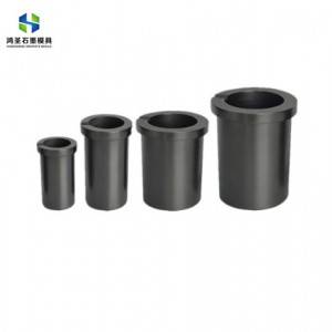 Hongsheng cheap graphite products for high density No cracking Smelting Furnace Graphite Crucible