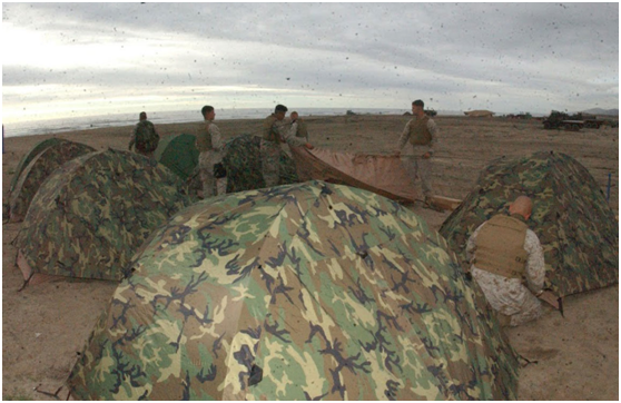 Military combat tent