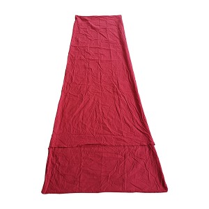 Lapisan kantong tidur katun dengan ritsleting