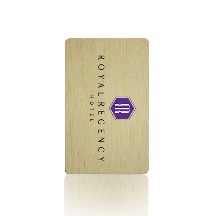 Wooden Hotel key cards