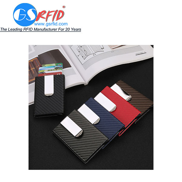 Reliable Supplier Blocker Card Rfid - GS1202 Automatic Pop Up RFID blocking Man’s card holder – GSRFID
