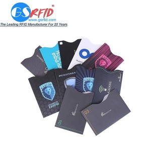 GS1102 RFID Blokkering hoes met foelie en bedek papier