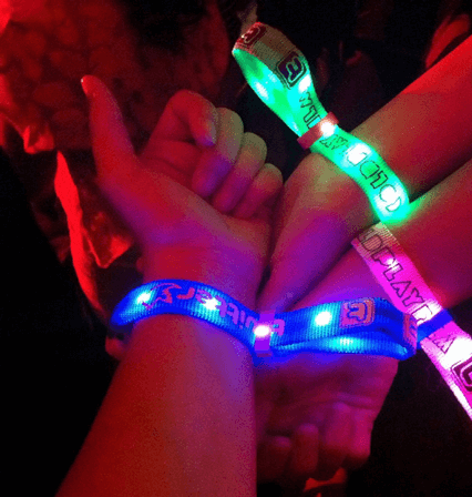 Where to buy flashing led bracelets that make the concert show more exciting
