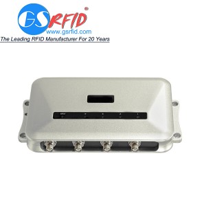 Four-Port Fixed RFID Reader Writer 10meters Long Distance Range RFID Reader UHF RFID Reader with Linux OS