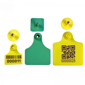 GS001 Custom RFID electronic ear tags for cattle,sheep,cow,goat,pig,horse,etc