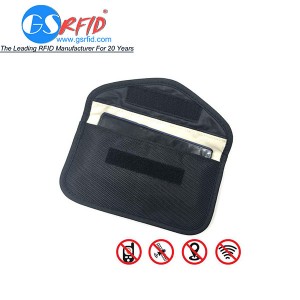 GS1301 2 Pack Car Key Signal thibela Bag And Signal RFID thibela Mosireletsi Ka Credit Cards