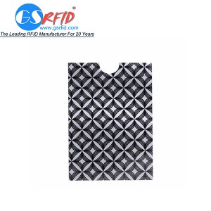 GS1103 Plastic PE RFID Blocking Sleeve For Credit Cards