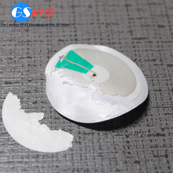 Disposable tamper proof RFID Tag Sticker for the unmanned supermarket and container