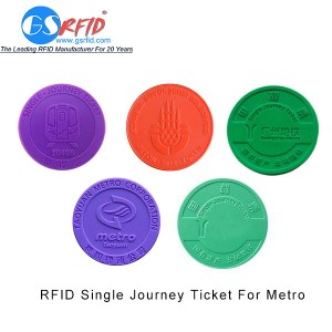 RFID Token Tag For Metro Single Coin Ticket