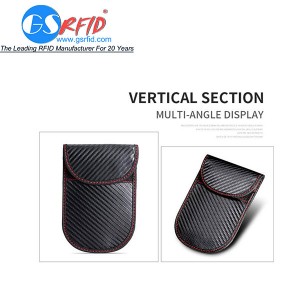 GS1302 Carbon Fiber RFID Pouch Car Key Signal Blocking Protection Pouch/bag/case