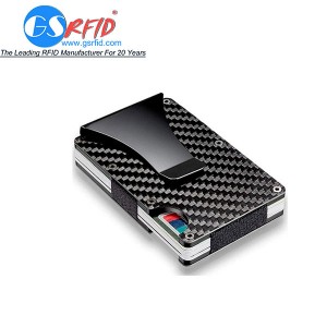 GS1203 Carbon Fiber Aluminum RFID Blocking Card Holder