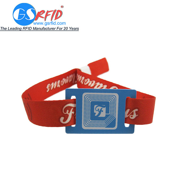 RFID Fabric wristbands and bracelets for music festival