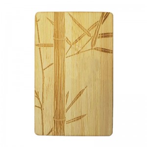 RFID wooden hotel room key card with Mifare 1k chip
