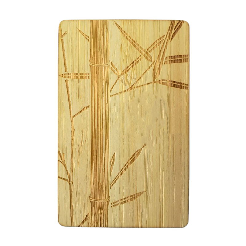 Hot New Products Business Cards Printed On Wood -
 RFID wooden hotel room key card with Mifare 1k chip – GSRFID