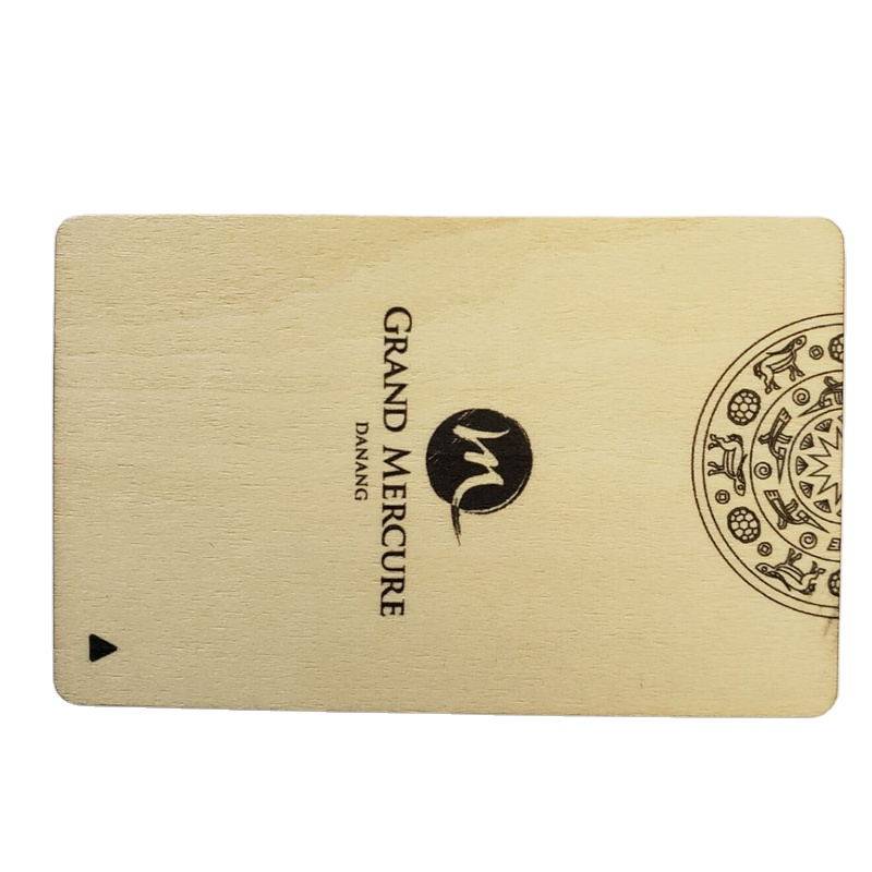 Customized wooden and bamboo RFID hotel key card