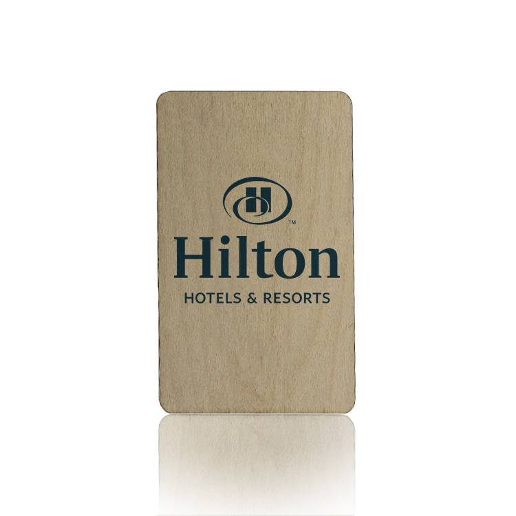 Wooden Hotel key cards For Miwa Lock