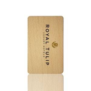 RFID Wooden Key Kartoj Por Hilton