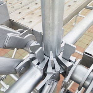 galvanized carbon steel ringlock walk through construction building ring lock scaffolding