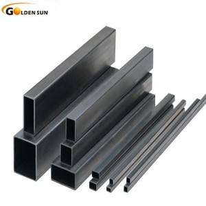 Hollow square carbon steel tube/black pipe price