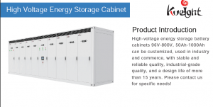 High Voltage Energy Storage Cabinet