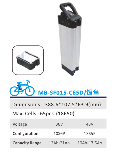 Factory supplied Ceramic Insultor -
 Seat Tube Battery  MB-SF015-C65D – Haimei