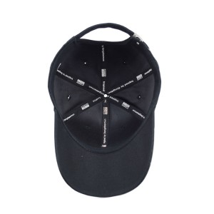 Design Your Own 6 Panel Snapback Hat Custom 3D Embroidery Black Cotton Baseball Cap