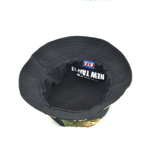 High Quality Black Custom Plain Embroidered Bucket Hat