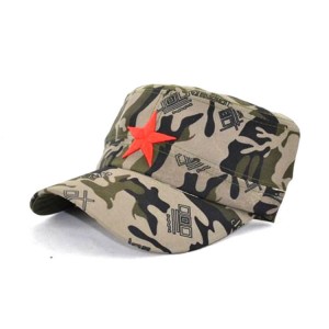 Star Embroidery Military Army Cap Hats