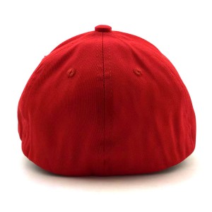 High Crown Custom Spandex Cotton Flex Fit Baseball Cap Customized Fitted Cap
