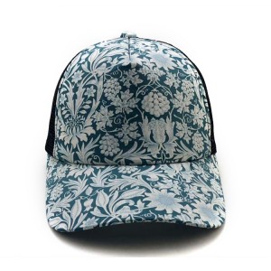 Sublimation ຫວ່າງ Trucker Hat Advertising Custom ໃຫຍ່ຝ້າຍ Baseball Mesh Cap Hat
