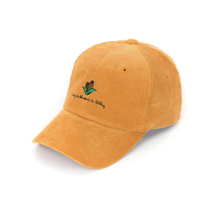 High Quality Custom Embroidered Corduroy Baseball Cap Featured Image