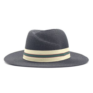 Promotional Bredbremmet Summer Beach Hat Fedora stråhatt