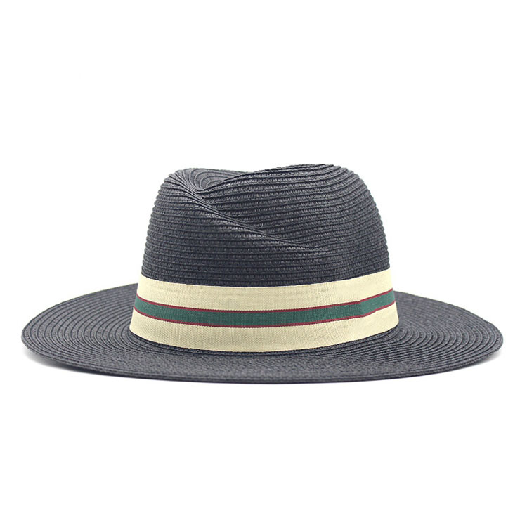 Promotional Wide-brimmed Summer Beach Hat Fedora Straw Hat Featured Image