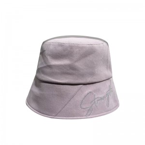 Popular wholesale cheap soft embroidery fitted ladies bucket hat
