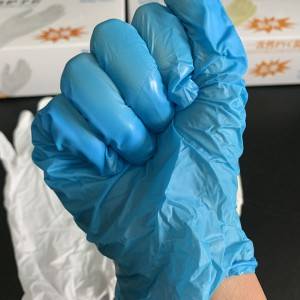 Disposable Vinyl glove with 4 color