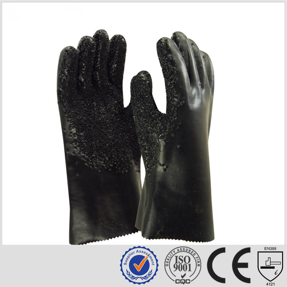 Anti-slip chemical glove PV210