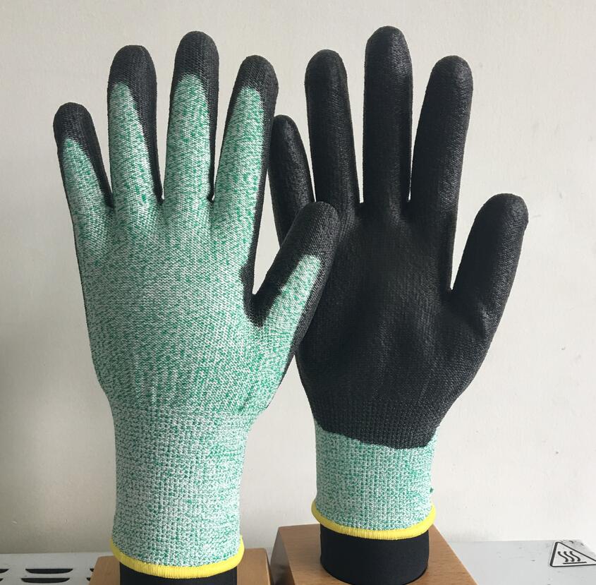 Cut Resistant Protective Safety Working Labor Glove with Ce Approved En388 44c42 for Glass IndustryITEM NO. DMPU608B-color