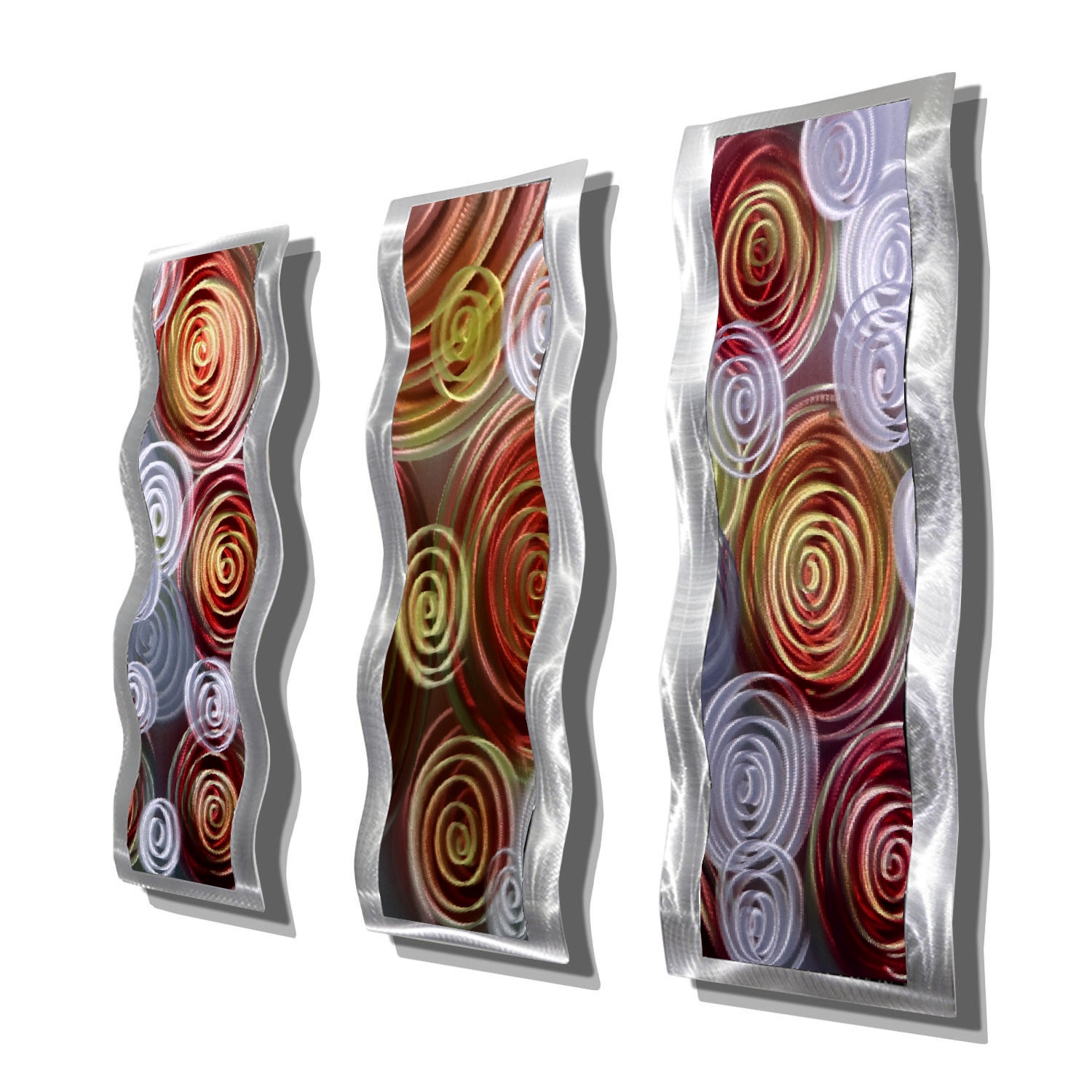 3D metal decorative curve wall panels modern arts interior home crafts wholesale from China factory