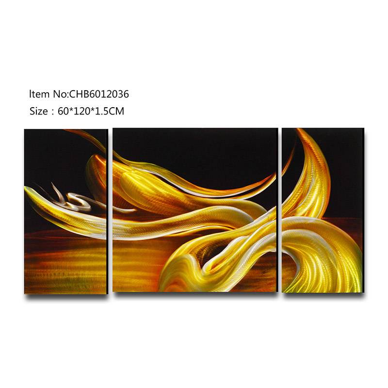 CHB6012036 abstract 3D metal oil painting modern wall art decor handmade