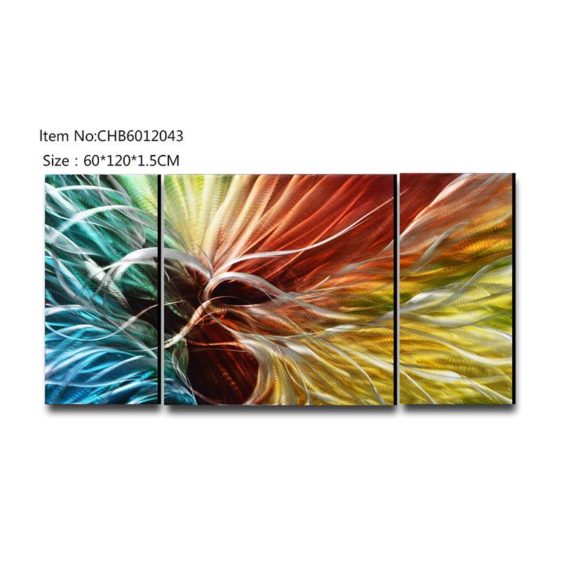CHB6012043 abstract 3D metal oil painting modern wall art decor handmade