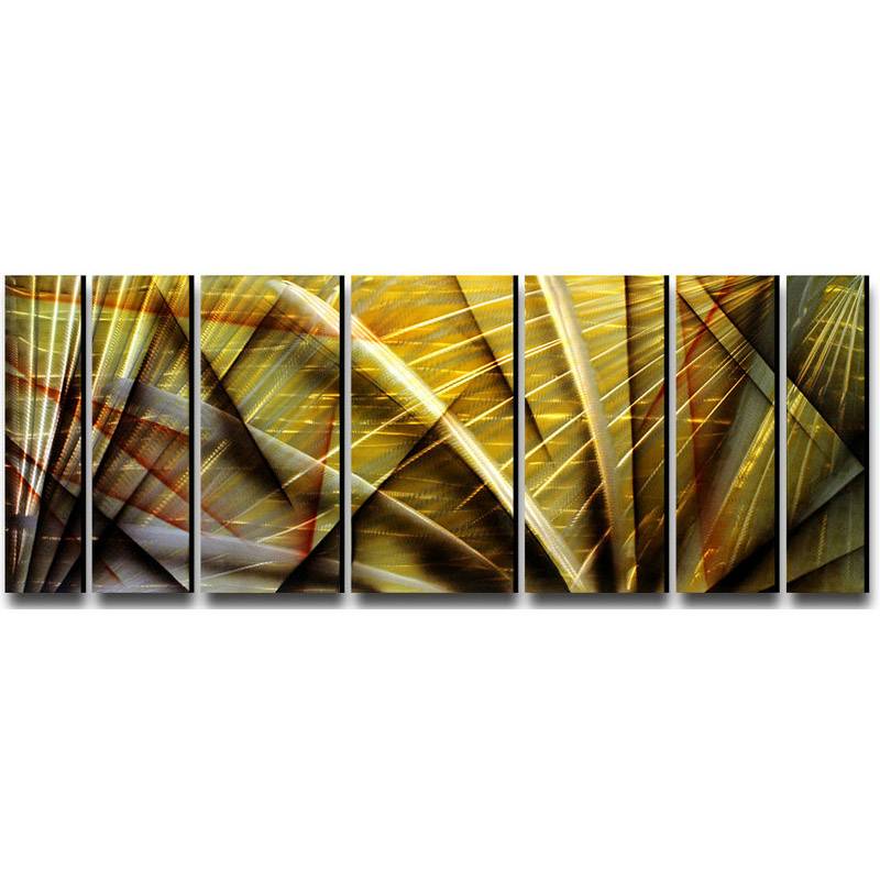 CHB802002 7 pieces abstract 3D metal handmade oil painting big size wall art decor
