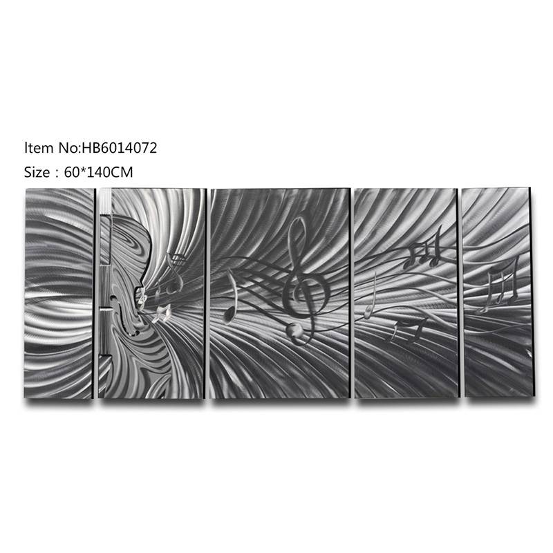 Good User Reputation for Buy Art Online - 5 pieces abstract 3D handpaint metal oil painting hanging wall arts – Handsome Home Decor