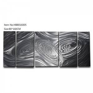 large size abstract handpaint 3D metal oil painting contemprory wall arts hanging