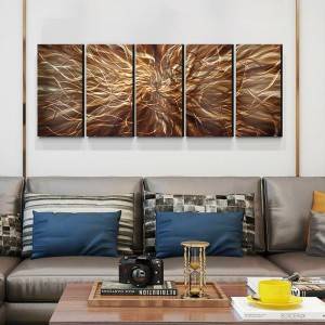 3D brown abstract oil painting for interior wall decor arts 100% hand paint