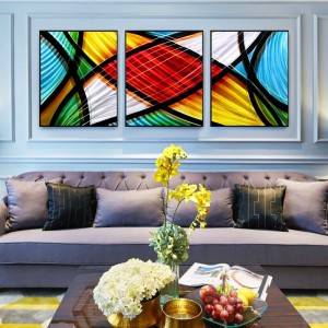 3D abstract metal oil painting wall arts decor 100% handmade