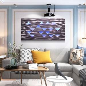 Abstract 3D LED painting 100% handmade modern wall arts wholesale from China