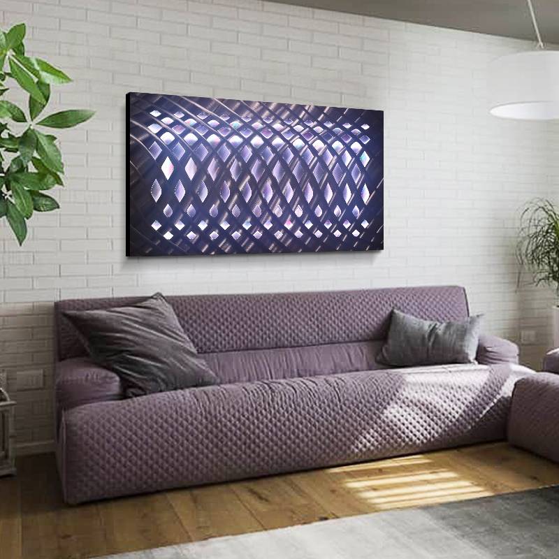 Abstract 3D metal LED painting contemporary wall arts decor handicraft from China