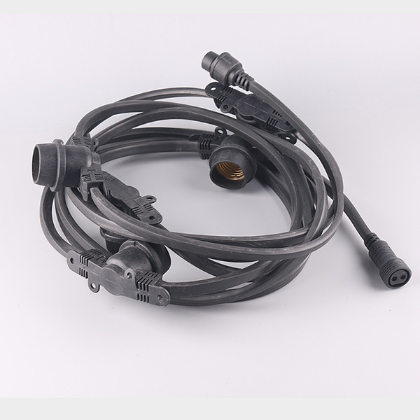 E26 Base rubber cable string ligh