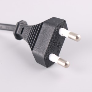 Korea 2 Pin Power Cord CEE 7-16 schuko plug