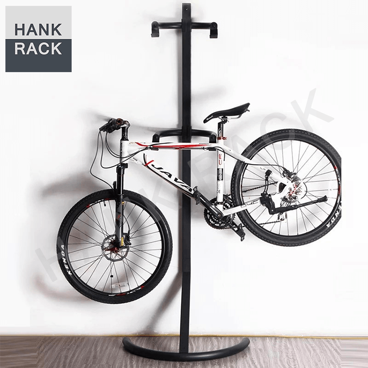 OEM Supply Car Tire Stand -
 Freestanding Adjustable Bicycle Stand Garage Storage Bike Display Rack – Hank